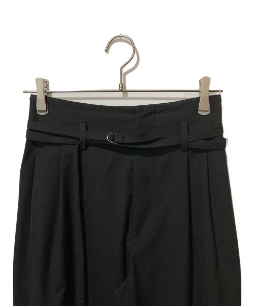 AEWEN MATOPH（イウエン マトフ）AEWEN MATOPH (イウエン マトフ) ハイウエストベルトパンツ ブラック サイズ:36の古着・服飾アイテム