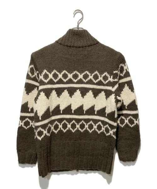 walenode（ウェルノード）walenode (ウェルノード) 別注 カウチンニットブルゾン ベージュ サイズ:ＦＲＥＥの古着・服飾アイテム