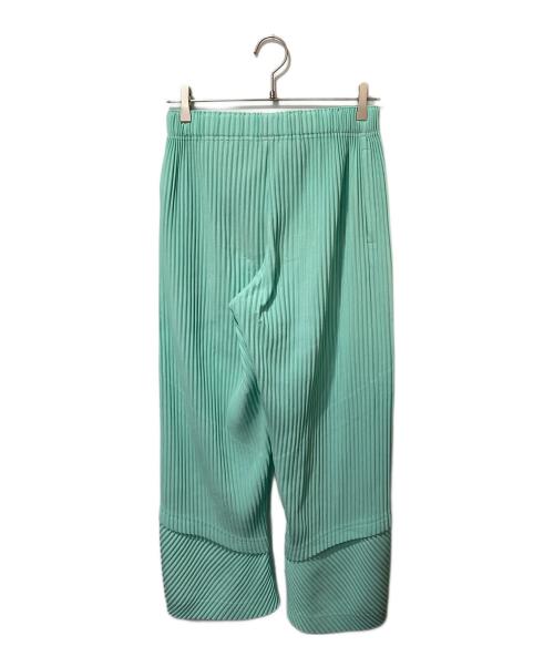HOMME PLISSE ISSEY MIYAKE（オム プリッセ イッセイ ミヤケ）HOMME PLISSE ISSEY MIYAKE (オム プリッセ イッセイ ミヤケ) AERIAL プリーツパンツ グリーン サイズ:1の古着・服飾アイテム