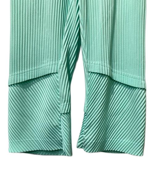HOMME PLISSE ISSEY MIYAKE（オム プリッセ イッセイ ミヤケ）HOMME PLISSE ISSEY MIYAKE (オム プリッセ イッセイ ミヤケ) AERIAL プリーツパンツ グリーン サイズ:1の古着・服飾アイテム