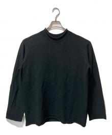 HOMME PLISSE ISSEY MIYAKE（オム プリッセ イッセイ ミヤケ）の古着「インサイドアウトタートルネックニット」｜ブラック