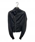 RICK OWENSリックオウエンス）の古着「ラムレザージャケット」｜ブラック
