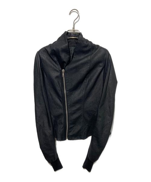 RICK OWENS（リックオウエンス）RICK OWENS (リックオウエンス) ラムレザージャケット ブラック サイズ:42の古着・服飾アイテム