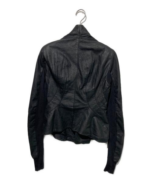 RICK OWENS（リックオウエンス）RICK OWENS (リックオウエンス) ラムレザージャケット ブラック サイズ:42の古着・服飾アイテム
