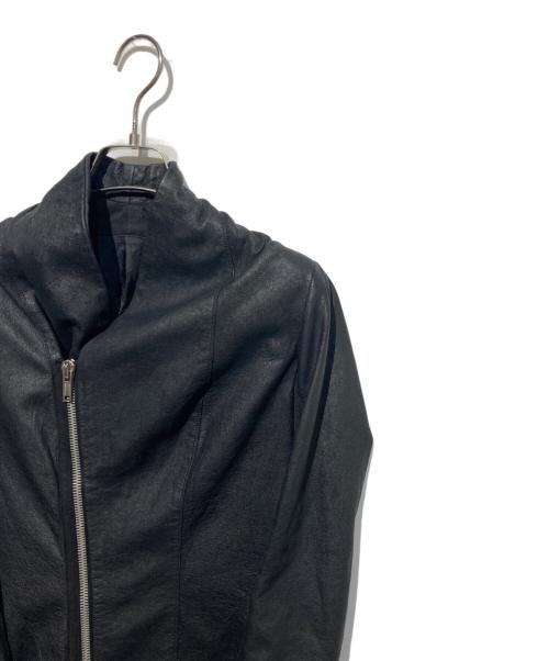 RICK OWENS（リックオウエンス）RICK OWENS (リックオウエンス) ラムレザージャケット ブラック サイズ:42の古着・服飾アイテム