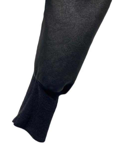 RICK OWENS（リックオウエンス）RICK OWENS (リックオウエンス) ラムレザージャケット ブラック サイズ:42の古着・服飾アイテム