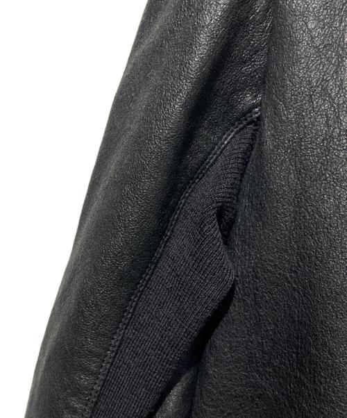 RICK OWENS（リックオウエンス）RICK OWENS (リックオウエンス) ラムレザージャケット ブラック サイズ:42の古着・服飾アイテム