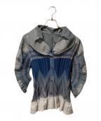 ISSEY MIYAKE FETEイッセイミヤケフェット）の古着「プリーツシャツ」｜グレー