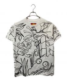 BALMAIN×DISNEY（バルマン×ディズニー）の古着「総柄プリント Tシャツ」｜ホワイト