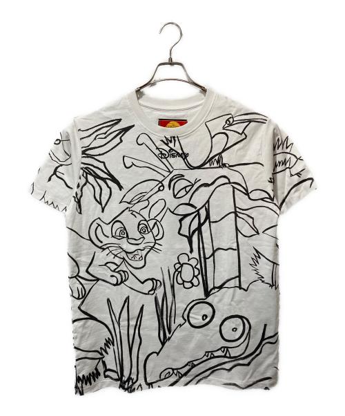 BALMAIN（バルマン）BALMAIN (バルマン) DISNEY (ディズニー) 総柄プリント Tシャツ ホワイト サイズ:XS 未使用品の古着・服飾アイテム