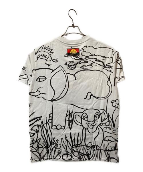 BALMAIN（バルマン）BALMAIN (バルマン) DISNEY (ディズニー) 総柄プリント Tシャツ ホワイト サイズ:XS 未使用品の古着・服飾アイテム
