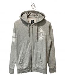 stussy（ステューシー）の古着「ジップパーカー」｜グレー
