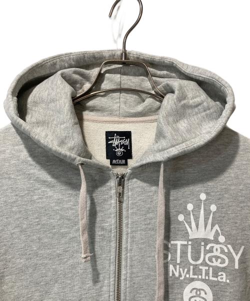 stussy（ステューシー）stussy (ステューシー) ジップパーカー グレー サイズ:Mの古着・服飾アイテム