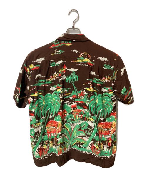 Duke Kahanamoku（デュークカハナモク）DUKE KAHANAMOKU (デュークカハナモク) アロハシャツ ブラウン サイズ:Mの古着・服飾アイテム