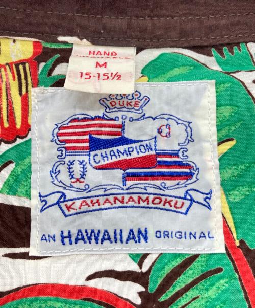 Duke Kahanamoku（デュークカハナモク）DUKE KAHANAMOKU (デュークカハナモク) アロハシャツ ブラウン サイズ:Mの古着・服飾アイテム