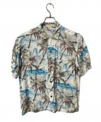 Sun Surfサンサーフ）の古着「アロハシャツ」｜グレー×ホワイト