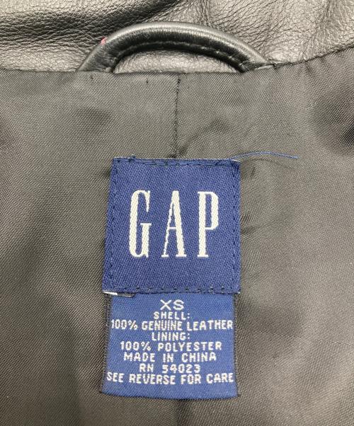 GAP（ギャップ）GAP (ギャップ) シングルライダースジャケット ブラック サイズ:XSの古着・服飾アイテム