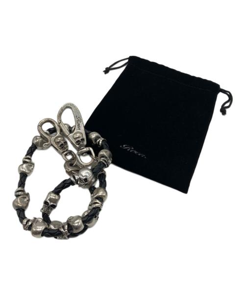 Roen（ロエン）Roen (ロエン) スカルモチーフウォレットチェーン ブラックの古着・服飾アイテム