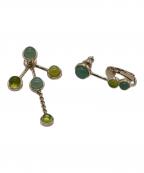 Chloeクロエ）の古着「ゾディアックセットピアス」｜グリーン