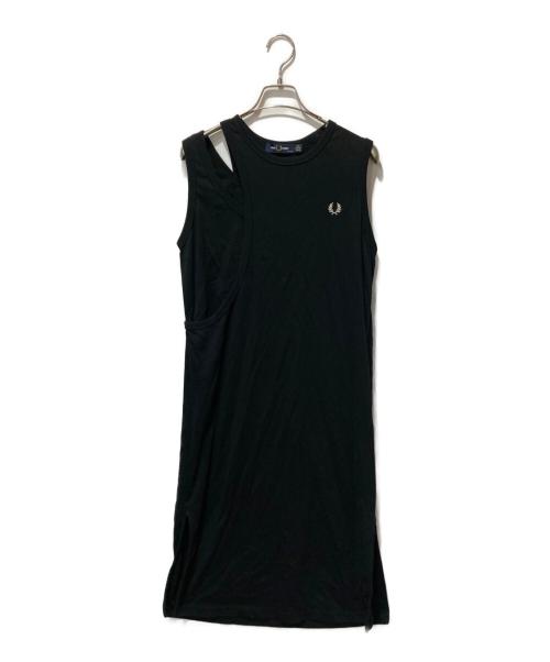 FRED PERRY（フレッドペリー）FRED PERRY (フレッドペリー) Layered Ringer Dress ブラック サイズ:UK10の古着・服飾アイテム