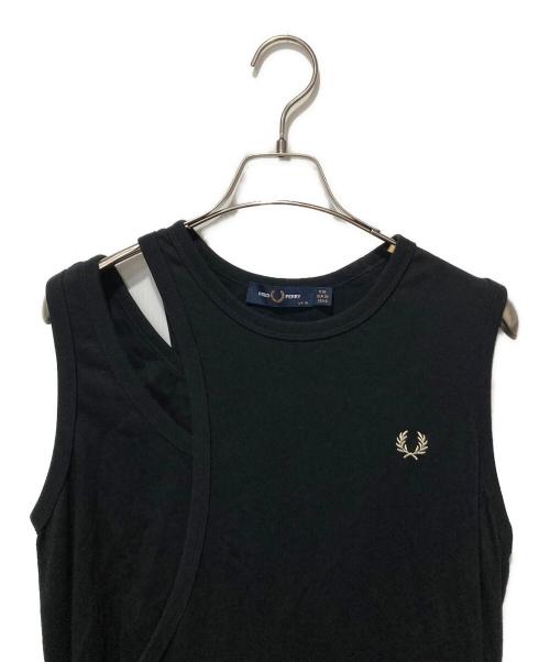 FRED PERRY（フレッドペリー）FRED PERRY (フレッドペリー) Layered Ringer Dress ブラック サイズ:UK10の古着・服飾アイテム