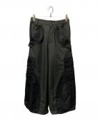 MAISON SPECIALメゾンスペシャル）の古着「Different Material Docking Prime-Wide Field Pants」｜ブラック
