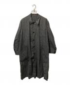 EURO VINTAGEユーロヴィンテージ）の古着「ブラックシャンブレーアトリエコート」｜グレー