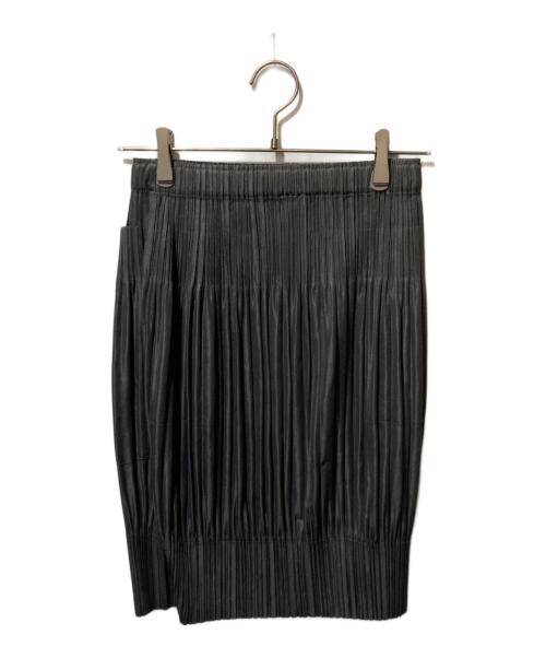 PLEATS PLEASE（プリーツプリーズ）PLEATS PLEASE (プリーツプリーズ) コクーンプリーツスカート グレー サイズ:5の古着・服飾アイテム