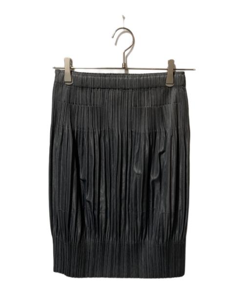 PLEATS PLEASE（プリーツプリーズ）PLEATS PLEASE (プリーツプリーズ) コクーンプリーツスカート グレー サイズ:5の古着・服飾アイテム