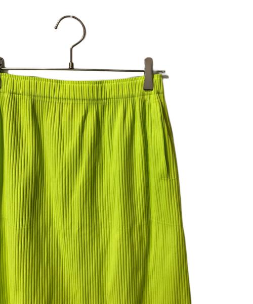 me ISSEY MIYAKE（ミーイッセイ ミヤケ）me ISSEY MIYAKE (ミーイッセイ ミヤケ) プリーツスカート イエロー サイズ:記載なしの古着・服飾アイテム