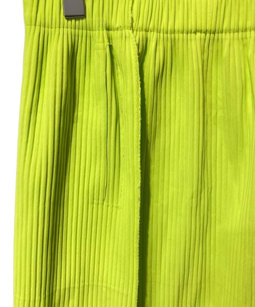 me ISSEY MIYAKE（ミーイッセイ ミヤケ）me ISSEY MIYAKE (ミーイッセイ ミヤケ) プリーツスカート イエロー サイズ:記載なしの古着・服飾アイテム
