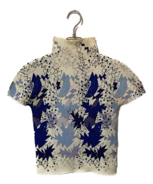 me ISSEY MIYAKE（ミーイッセイ ミヤケ）me ISSEY MIYAKE (ミーイッセイ ミヤケ) モヒートハイネックトップ マルチカラー サイズ:記載なしの古着・服飾アイテム