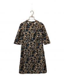 'S Max Mara（エスマックスマーラ）の古着「総柄ロングワンピース」｜ブラウン