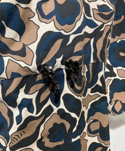 'S Max Mara（エスマックスマーラ）'S Max Mara (エスマックスマーラ) 総柄ロングワンピース ブラウン サイズ:36の古着・服飾アイテム