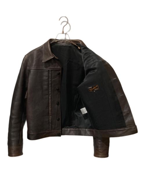 WAREHOUSE（ウエアハウス）WAREHOUSE (ウエアハウス) ホースハイドレザージャケット ブラウン サイズ:38の古着・服飾アイテム