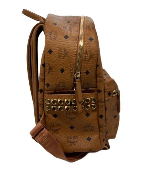 MCM（エムシーエム）MCM (エムシーエム) サイドスタッズリュック ブラウンの古着・服飾アイテム