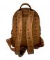 MCM (エムシーエム) サイドスタッズリュック ブラウン：25000円
