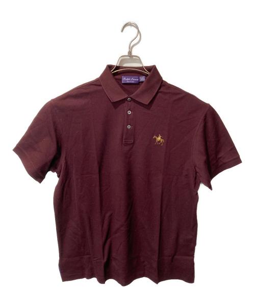 RALPH LAUREN Purple Label（ラルフ ローレン パープル レーベル）RALPH LAUREN PURPLE LABEL (ラルフ ローレン パープル レーベル) ポロシャツ エンジ サイズ:Lの古着・服飾アイテム