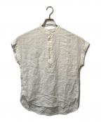 POLO RALPH LAURENポロ・ラルフローレン）の古着「半袖リネンシャツ」｜ホワイト