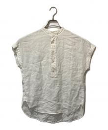 POLO RALPH LAUREN（ポロ・ラルフローレン）の古着「半袖リネンシャツ」｜ホワイト