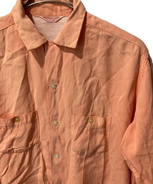 sports wear（スポーツウェア）sports wear (スポーツウェア) ヴィンテージレーヨンシャツ ピンク サイズ:Lの古着・服飾アイテム