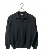 crepusculeクレプスキュール）の古着「CO/WO Moss Stitch Skipper」｜ブラック