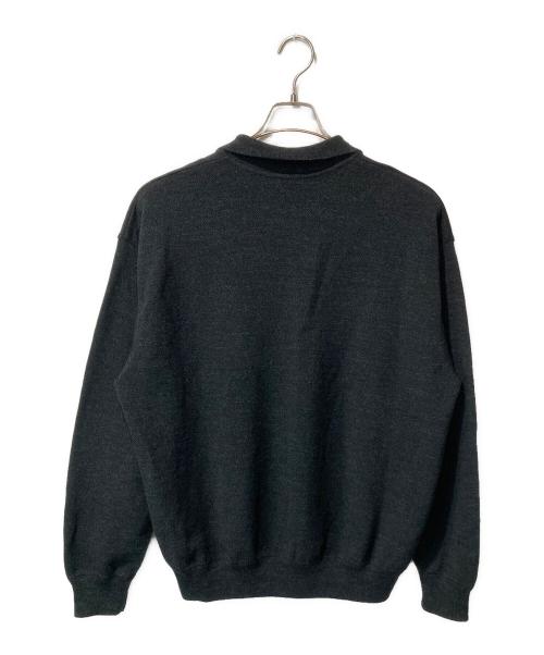 crepuscule（クレプスキュール）crepuscule (クレプスキュール) CO/WO Moss Stitch Skipper ブラック サイズ:2の古着・服飾アイテム