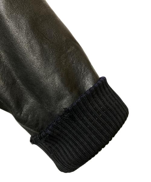 RESTON & YORK（レストン アンド ヨーク）RESTON & YORK (レストン アンド ヨーク) レザーボンバージャケット ブラック サイズ:XLの古着・服飾アイテム