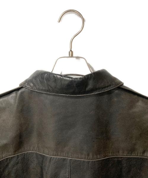 RESTON & YORK（レストン アンド ヨーク）RESTON & YORK (レストン アンド ヨーク) レザーボンバージャケット ブラック サイズ:XLの古着・服飾アイテム