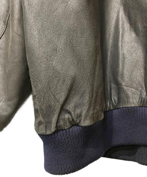 RESTON & YORK（レストン アンド ヨーク）RESTON & YORK (レストン アンド ヨーク) レザーボンバージャケット ブラック サイズ:XLの古着・服飾アイテム