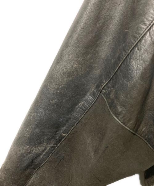 RESTON & YORK（レストン アンド ヨーク）RESTON & YORK (レストン アンド ヨーク) レザーボンバージャケット ブラック サイズ:XLの古着・服飾アイテム