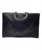 COACHコーチ）の古着「ローグ ブリーフ・リジェネラティブ レザー」｜ブラック