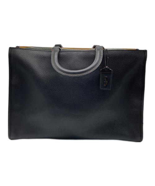 COACH（コーチ）COACH (コーチ) ローグ ブリーフ・リジェネラティブ レザー ブラックの古着・服飾アイテム