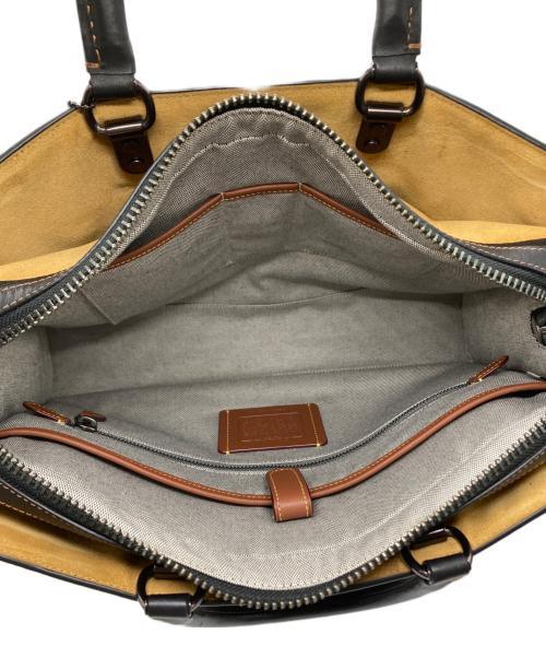 COACH（コーチ）COACH (コーチ) ローグ ブリーフ・リジェネラティブ レザー ブラックの古着・服飾アイテム
